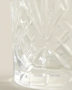 Tumblers*ZARA Home Engraved Crystalline Shot Glass Transparent