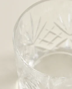 Tumblers*ZARA Home Engraved Crystalline Shot Glass Transparent