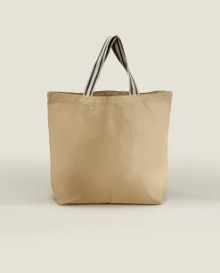 Kitchen Towels, Aprons And Bags*ZARA Home Fabric Tote Bag Ecru