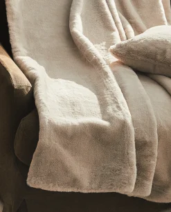 Blankets*ZARA Home Faux Fur Blanket Grey