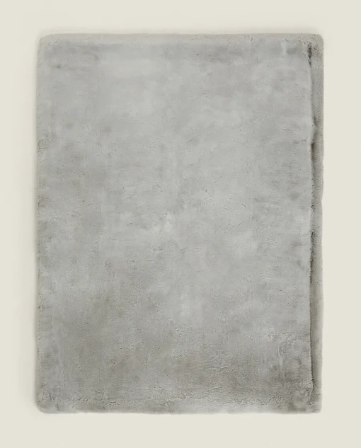 Blankets*ZARA Home Faux Fur Blanket Grey