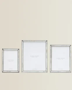 Frames And Canvases*ZARA Home Fine-Edge Mother-Of-Pearl Frame White