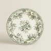Dinner Plates*ZARA Home Floral Earthenware Dinner Plate Olive