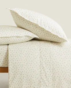 Duvet Covers*ZARA Home Floral Print Duvet Cover Blue