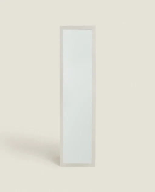 Mirrors*ZARA Home Full-Length Mirror With Linen Frame White