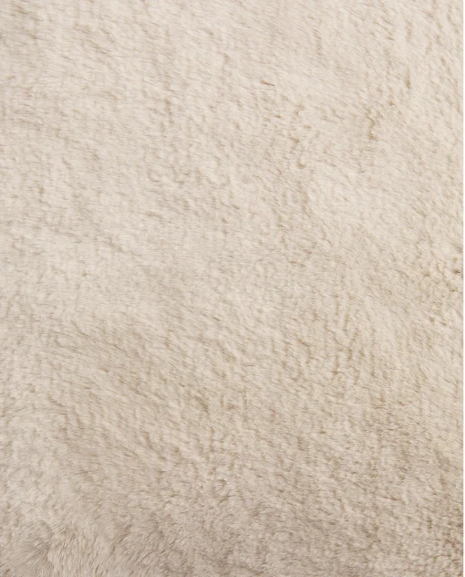 Solid*ZARA Home Fur (Faux) Throw Pillow Cover Natural Colour