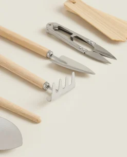 Garden*ZARA Home Garden Utensils (Set Of 6) Natural Colour