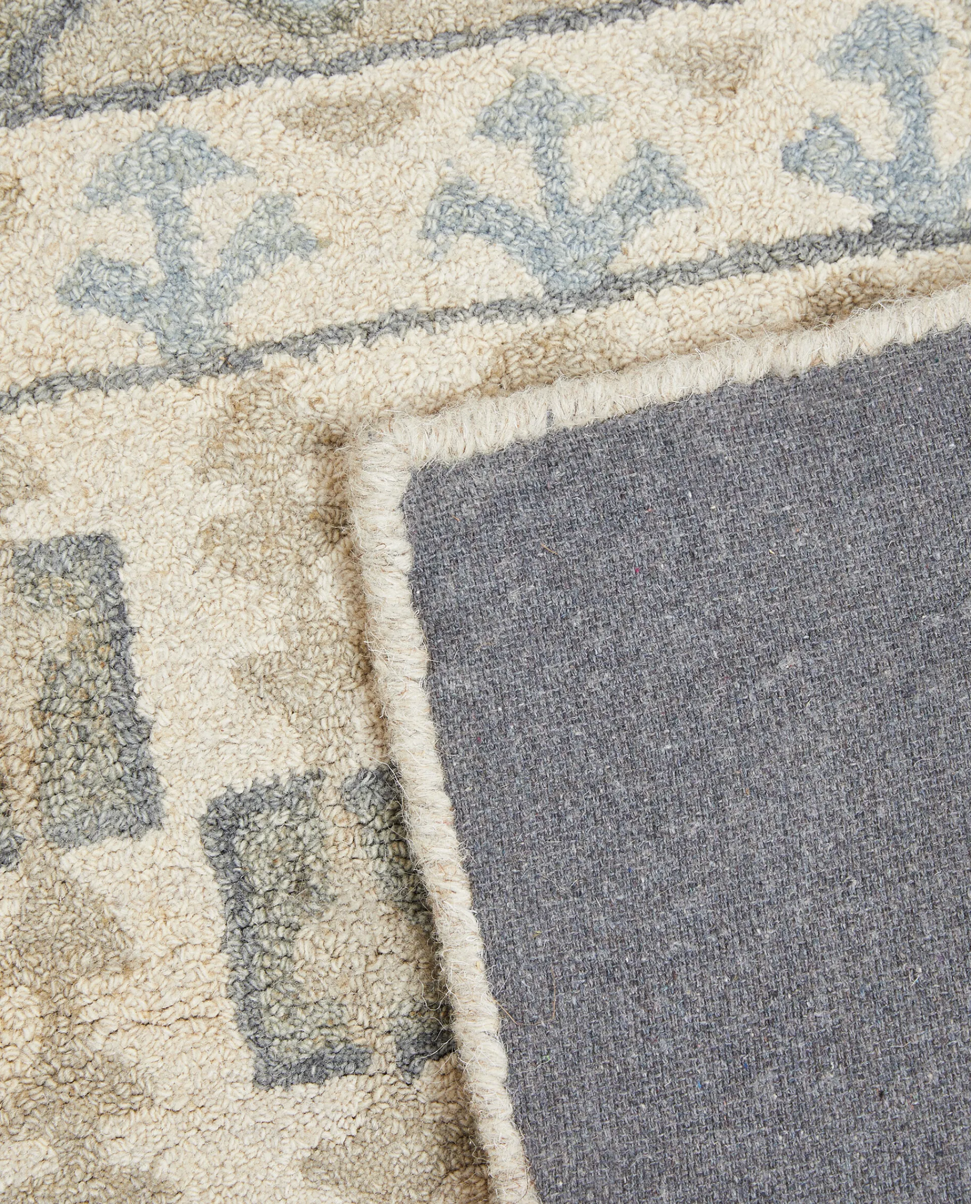 Vintage Design*ZARA Home Geometric Wool Rug Green