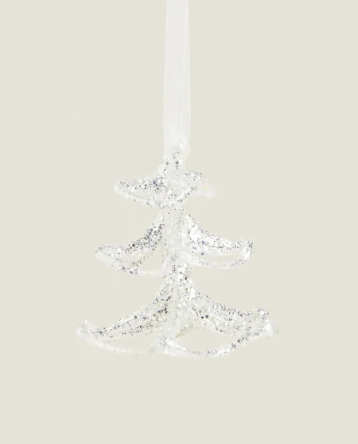 Decoration*ZARA Home Glass Christmas Tree Decoration Silver