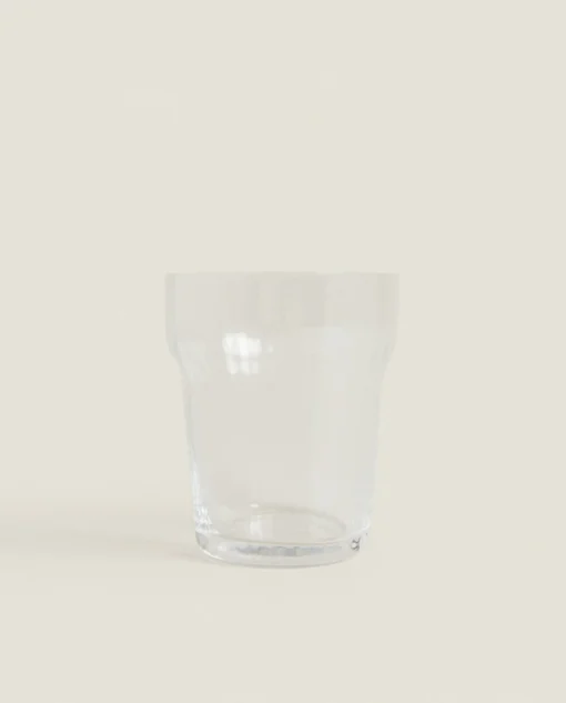 Tumblers*ZARA Home Glass Tumbler With Line Design Transparent