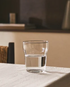 Tumblers*ZARA Home Glass Tumbler With Line Design Transparent