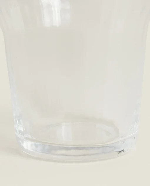 Tumblers*ZARA Home Glass Tumbler With Line Design Transparent