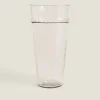 Vases*ZARA Home Glass Vase With Border Transparent