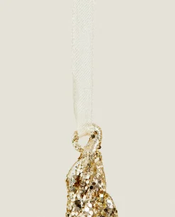 Decoration*ZARA Home Glittery Christmas Branch Decoration Golden