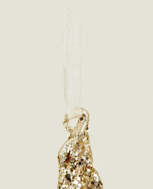 Decoration*ZARA Home Glittery Christmas Branch Decoration Golden