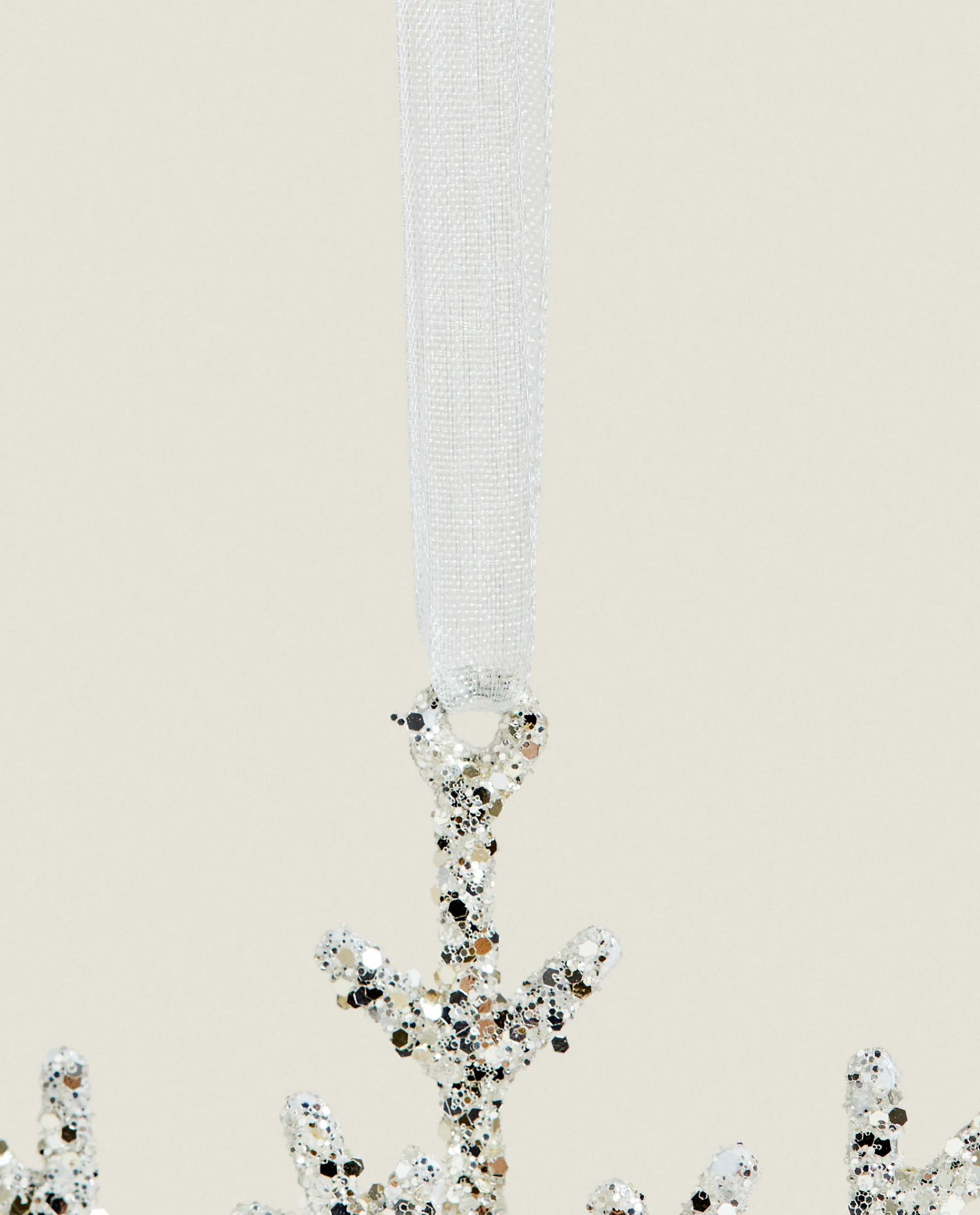 Decoration*ZARA Home Glittery Christmas Snowflake Decoration Silver