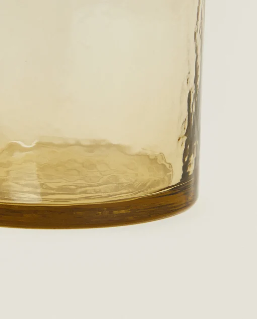 Tumblers*ZARA Home Hammered Glass Tumbler Brown
