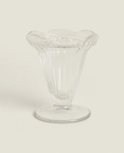 Glasses And Flutes*ZARA Home Ice-Cream Cup With Lines Transparent