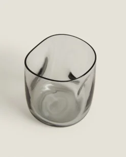Tumblers*ZARA Home Irregular Glass Tumbler Grey/Blue