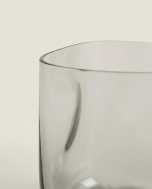 Tumblers*ZARA Home Irregular Glass Tumbler Grey/Blue