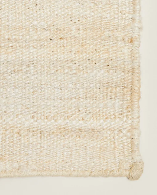Solid*ZARA Home Jute Rug. Natural Colour