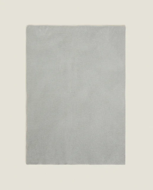 Blankets*ZARA Home Knit Baby Blanket Grey