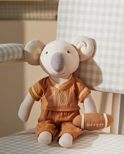 Playing*ZARA Home Koala Rugby Plush Toy Grey