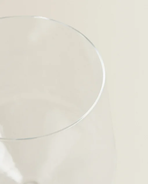 Glasses And Flutes*ZARA Home Large Bohemia Crystal Wine Glass Transparent