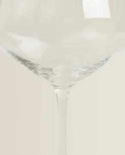 Glasses And Flutes*ZARA Home Large Bohemia Crystal Wine Glass Transparent
