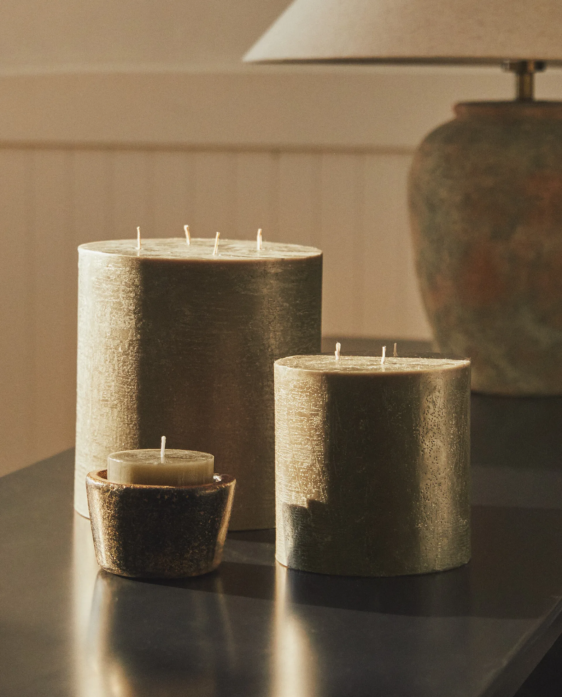 Candles*ZARA Home Large Candle Grey