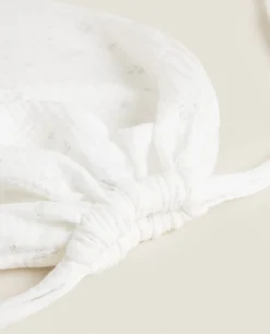 Toiletry Bags*ZARA Home Large Clover Laundry Bag Oyster White