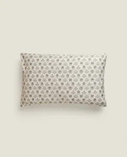 Pillowcases*ZARA Home Leaf Print Pillowcase Cream