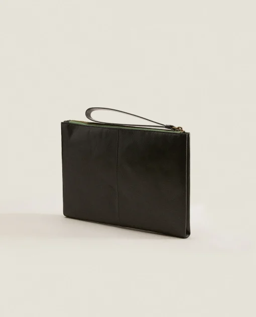 Bags And Toiletry Bags*ZARA Home Leather Clutch Bag 1-040