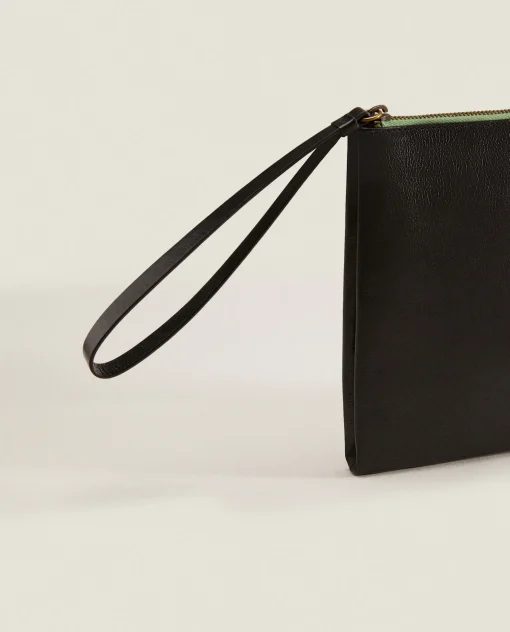 Bags And Toiletry Bags*ZARA Home Leather Clutch Bag 1-040
