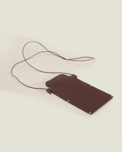 Bags And Toiletry Bags*ZARA Home Leather Mobile Phone Case With Backstitching Detail 1-022