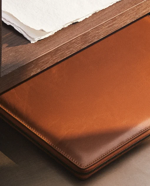 Bags And Toiletry Bags*ZARA Home Leather Tablet And Document Folder 1-105