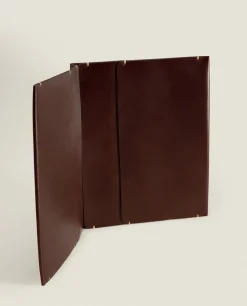 Stationery*ZARA Home Leather Tablet Case With Topstitching Detail 1-022