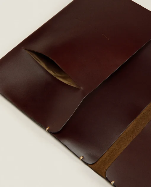 Stationery*ZARA Home Leather Tablet Case With Topstitching Detail 1-022