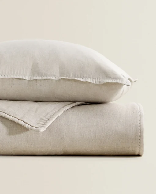 Quilts*ZARA Home Linen Cotton Quilt Natural Colour