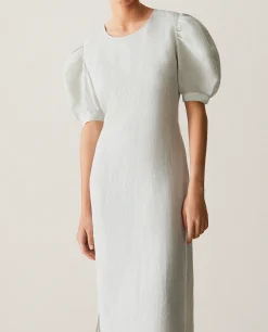Nightdresses*ZARA Home Linen Nightgown Green
