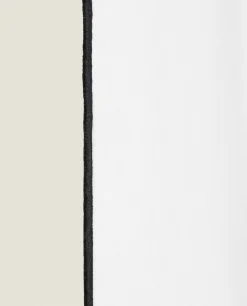 Curtains*ZARA Home Linen Overlock Curtain White