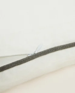 Solid*ZARA Home Linen Seat Cushion White