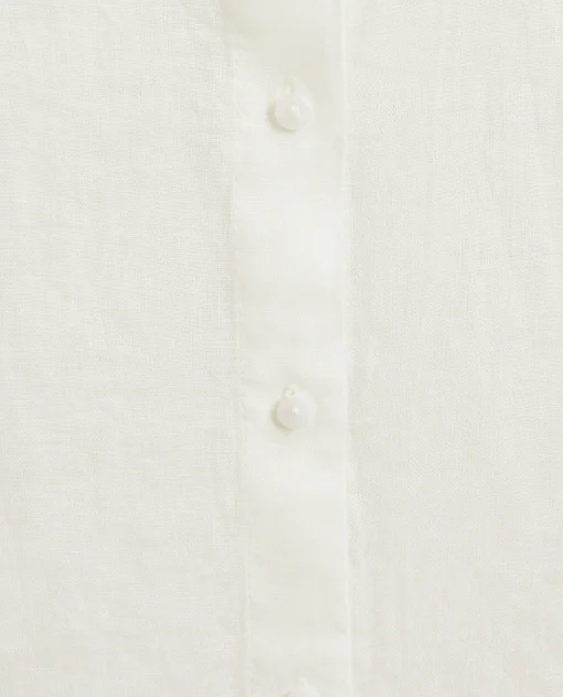 Pajamas*ZARA Home Linen Shirt Cream