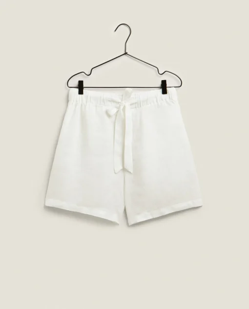 Pajamas*ZARA Home Linen Shorts Cream