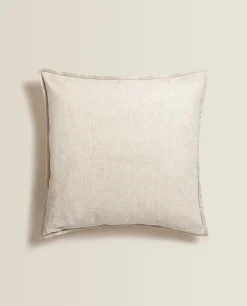 Solid*ZARA Home Linen Throw Pillow Cover Natural Colour