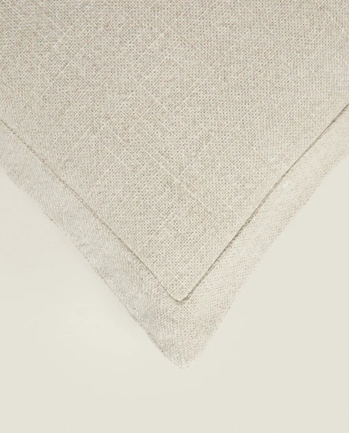 Solid*ZARA Home Linen Throw Pillow Cover Tan