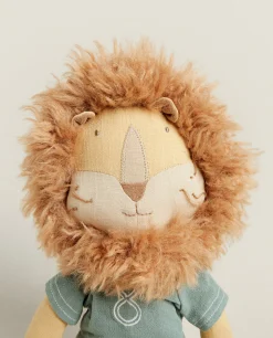 Playing*ZARA Home Lion Soccer Plush Toy Yellow