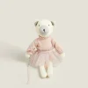 Playing*ZARA Home Little Bear Ballet Plush Toy White