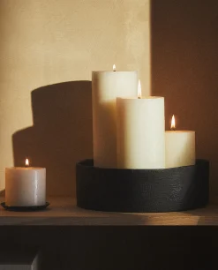 Candles*ZARA Home Long Cylinder Candle White