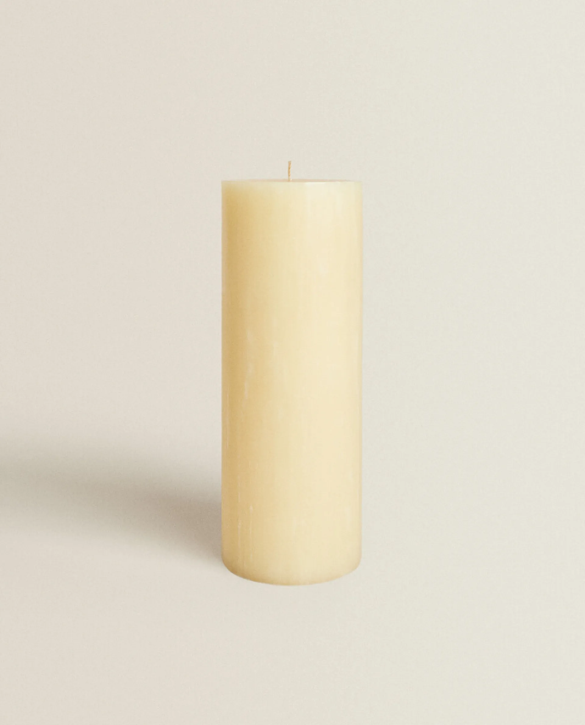 Candles*ZARA Home Long Cylinder Candle Butter Yellow